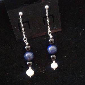 Lapis drop earrings